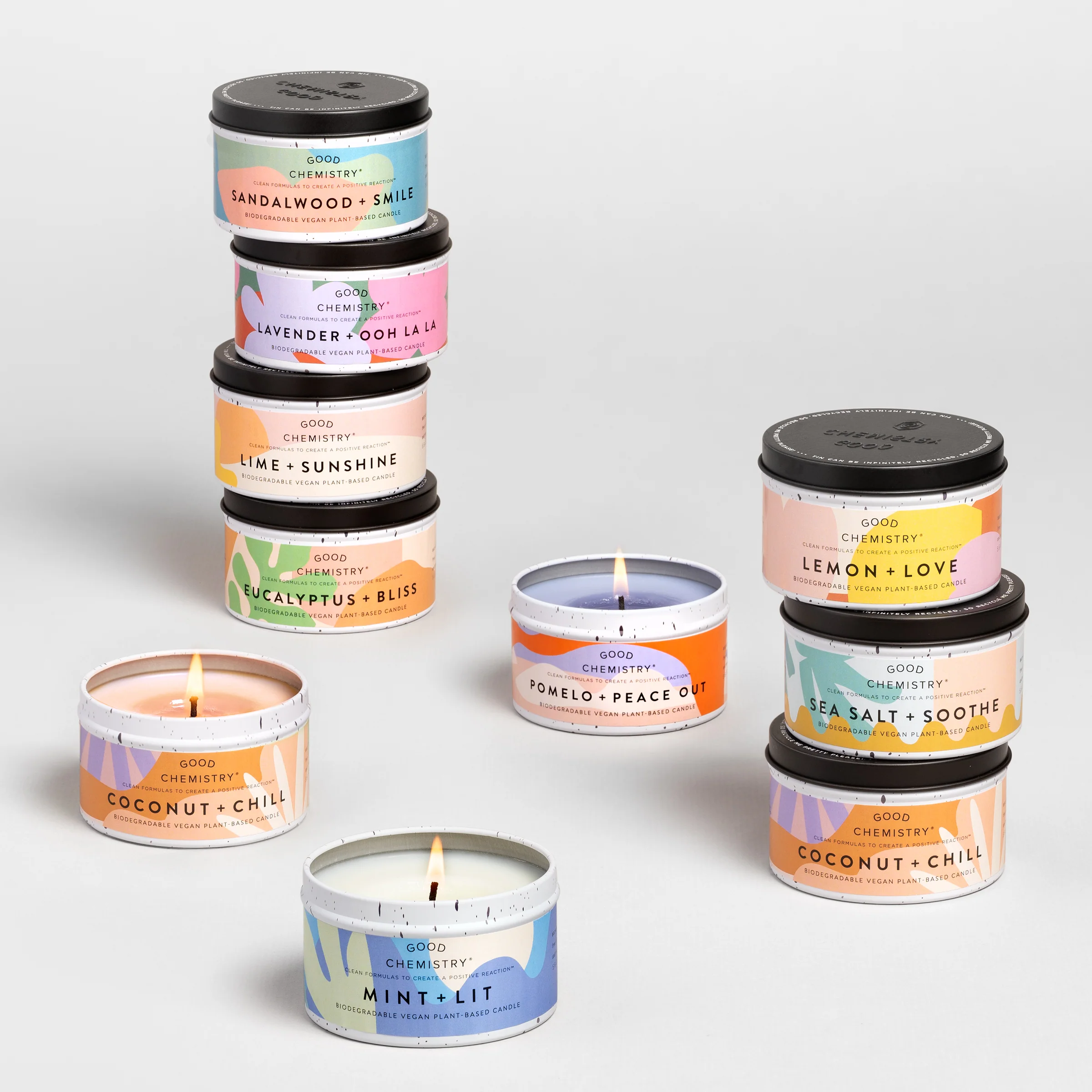 Lemon + Love Recyclable Tin Candle - Image 8