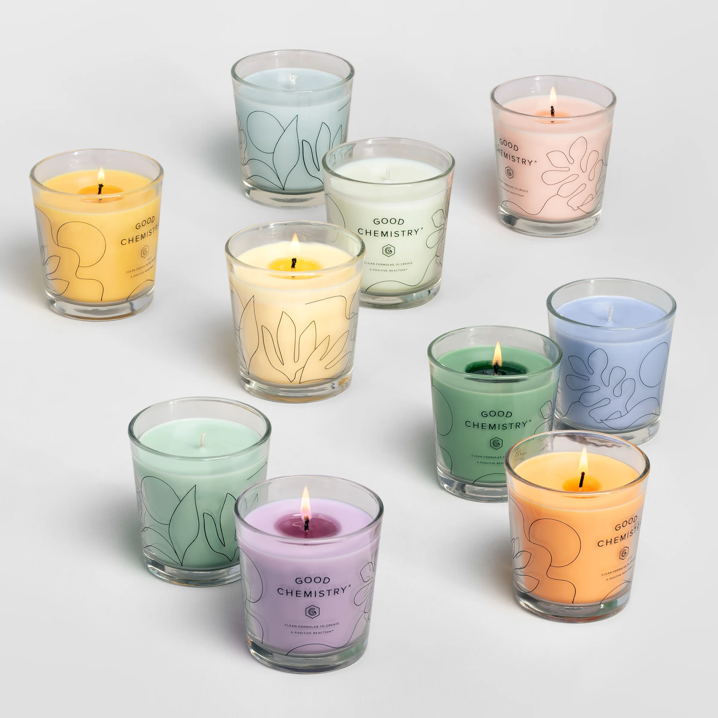 Orange Flower + Power Reusable Glass Candle - Image 6