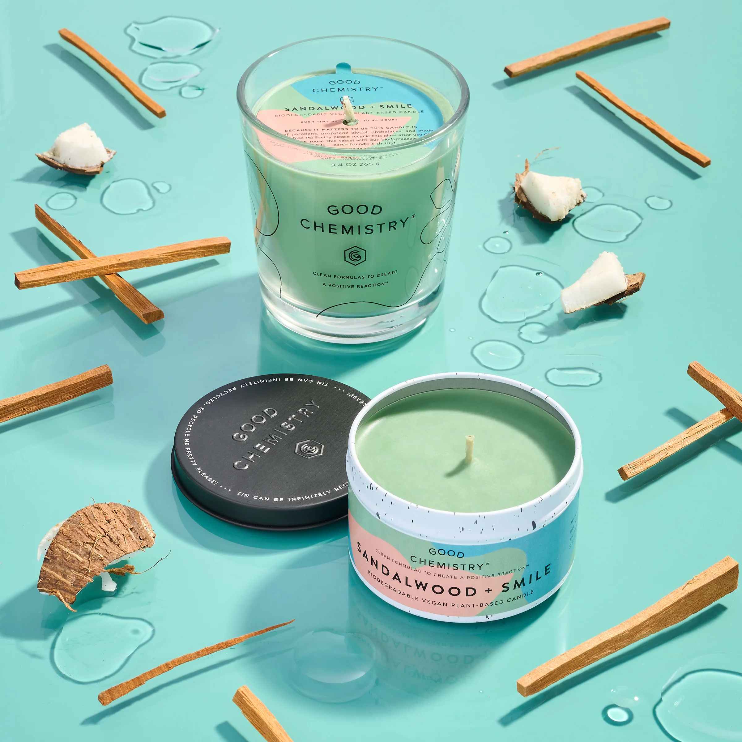 Sandalwood + Smile Candle Refill Kit - Image 3